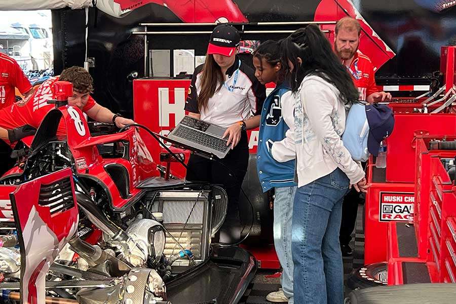 Huski Chocolate Nicole Rotondo Abril Zapata Athena Racing HPD Long Beach Grand Prix 2022