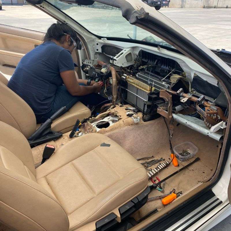 Destruction therapy on car