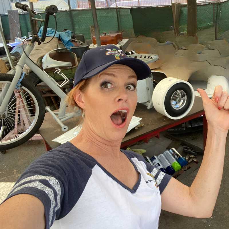club athena drift trike selfie